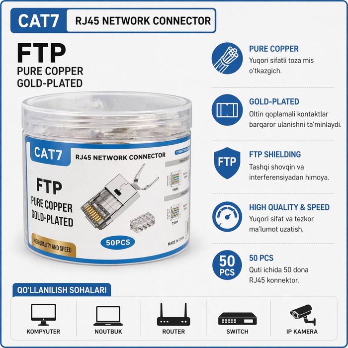 Rj 45 Cat6 Cat7