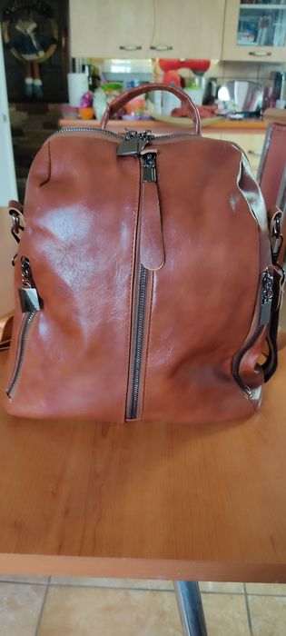 Rucsac culoare cognac