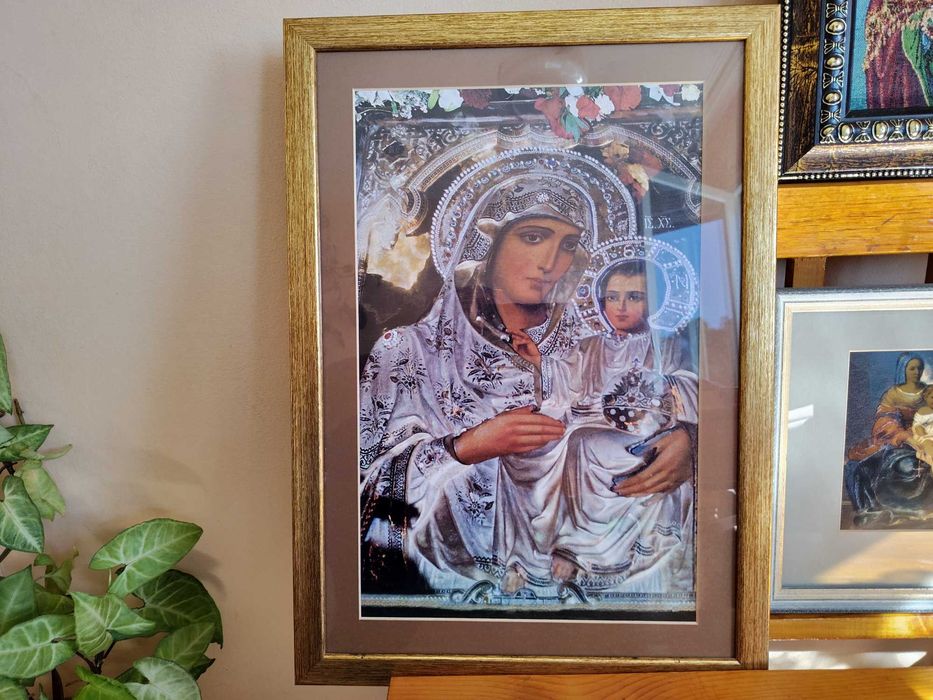 Гоблен Дева Мария "30/28см"  "75€"нов! +3бр Подарък!