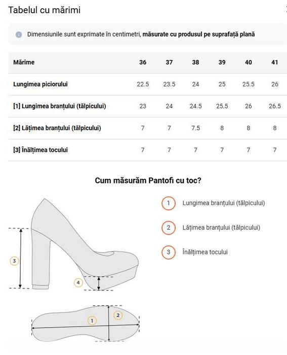 Pantofi cu toc Balada Roz cu fundiță cu toc gros 38