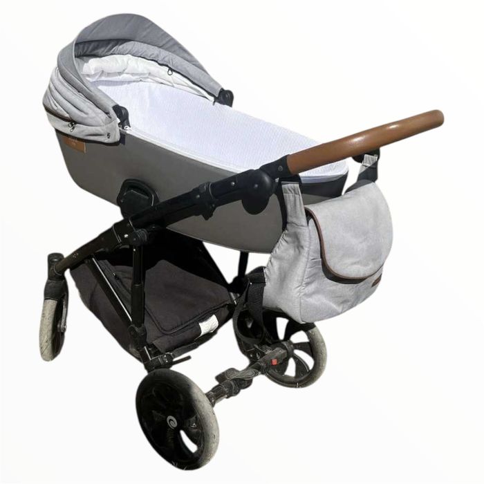 Бебешка количка Tutis Uno с зимен кош и чанта