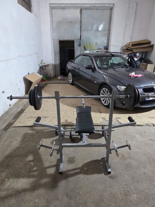 Set Pachet banca + haltere + gantere