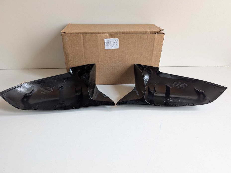 Капаци огледала BMW F10 F07 F11 F18 F06 F12 F13 F01 F02 черни БМВ