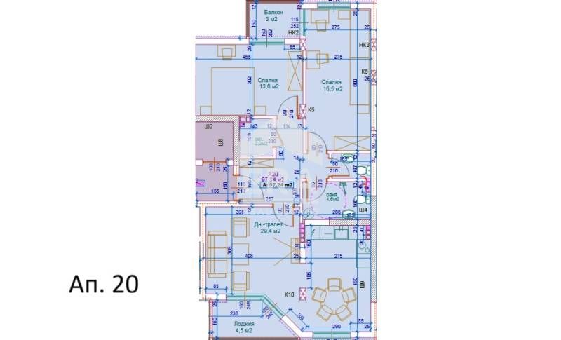 Продава се Тристаен апартамент в София, Банишора - 119 кв.м за 1280 €/кв.м - Снимка #3