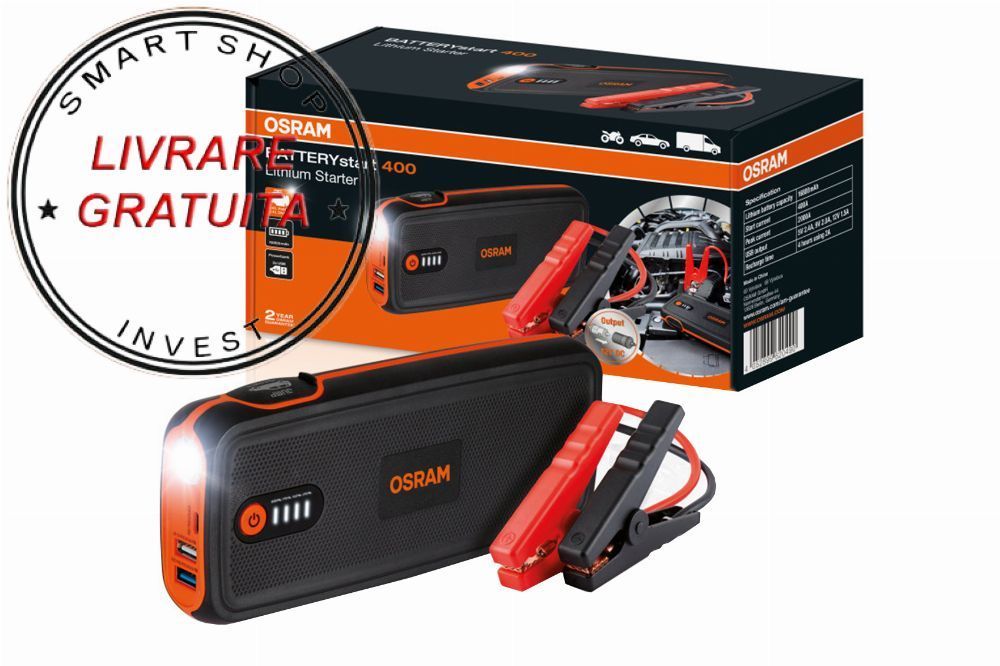 OSRAM Starter Baterie Auto BATTERYstart400 12V OBSL400- livrare gratuita
