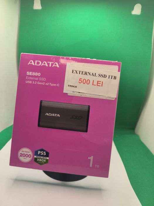 SSD Extern Adata 1TB•Amanet Lazar Crangasi •57656