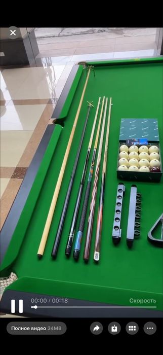 Бильярд кий тош 68мм компилект бор