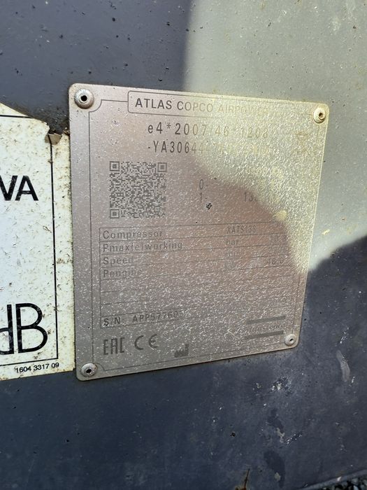 Compressor aer mobil Atlas copco XAT138 bari 10.3 an 2019 ore 760