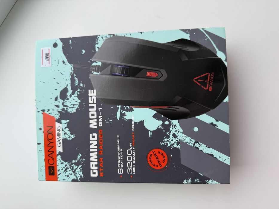 Мышь Canyon CND-SGM01RGB черный