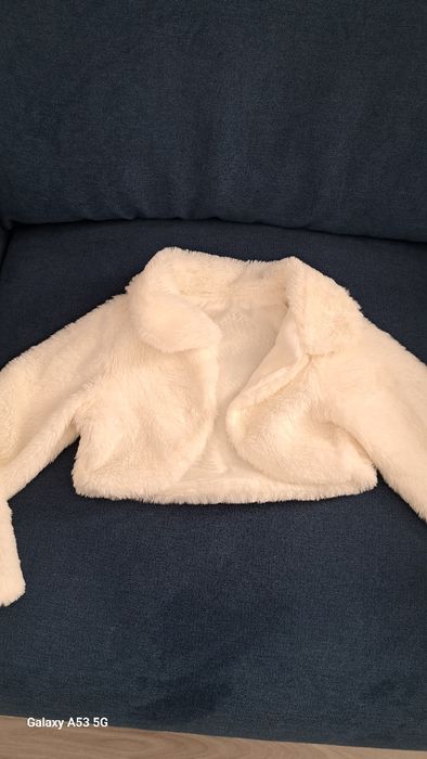 Rochita tull fetita de ocazie + bolero blanita ca noi