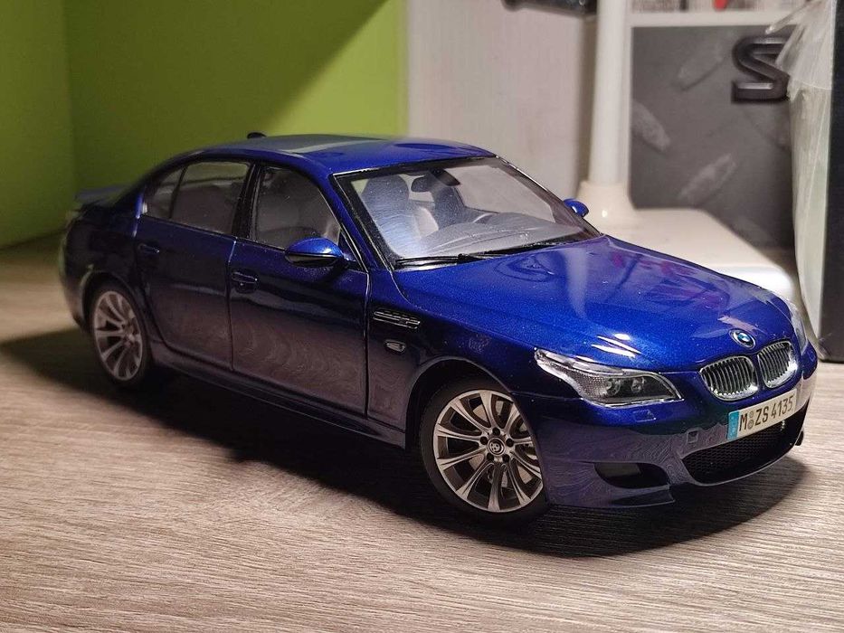 Колекционерски модел BMW M5 E60 Kyosho Blue 1/18
