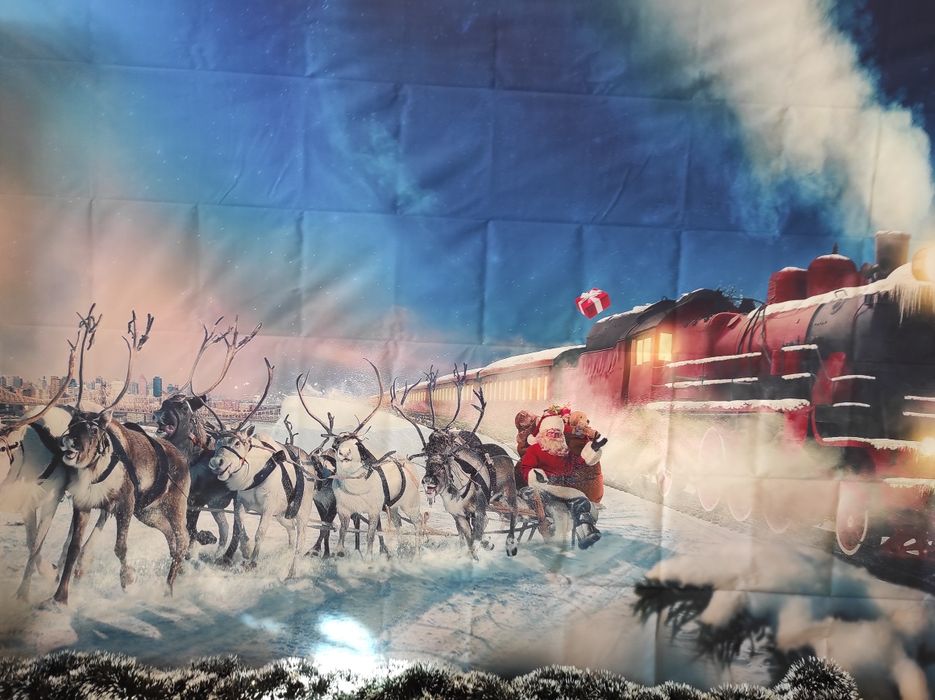 Коледно пано за фотосесия