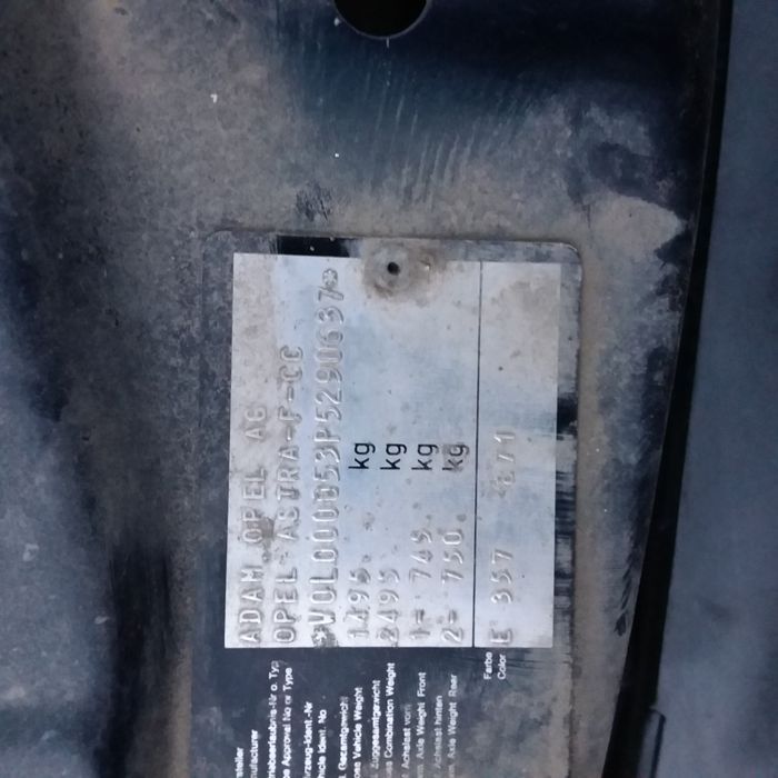 Dezmembrari Opel ASTRA F (1991-2002) 1.6 Benzina