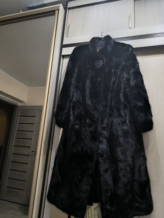 Шуба черный бриллиант 48/50