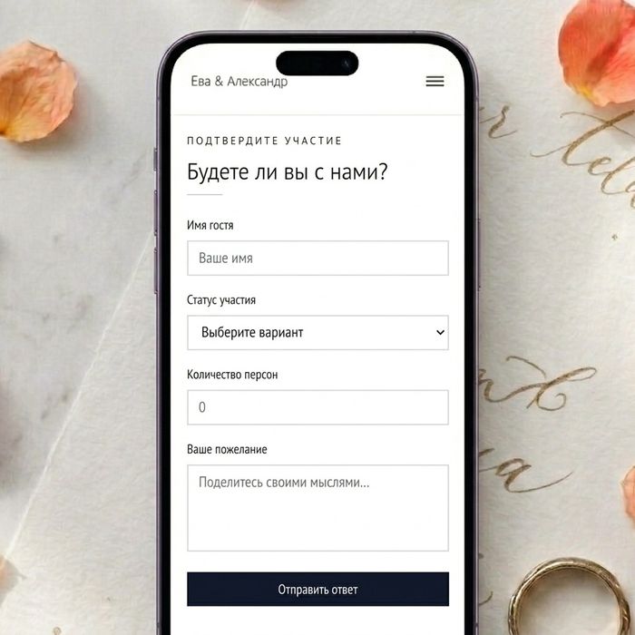 Электронное пригласительное сайт
