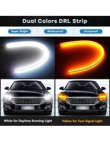 Banda LED DRL semnalizare dinamica si lumini de zi set universal