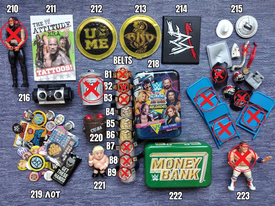 WWE Кечисти Екшън Фигурки Кеч Аксесоари Играчки Картички John Cena 1/3