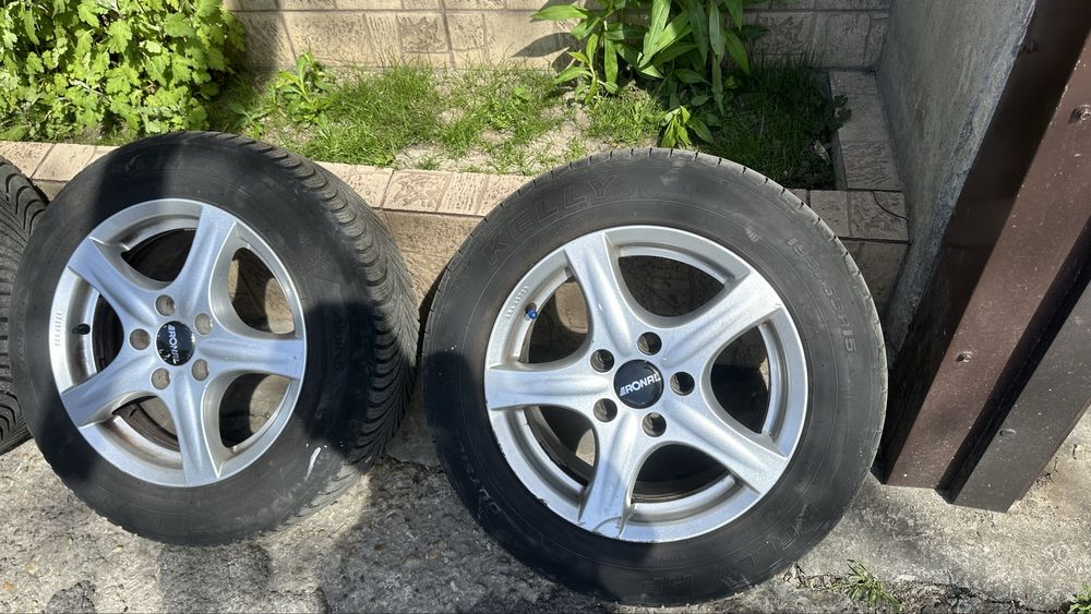 Jante VW / skoda / seat r 15” Cauciucuri bune 5x112