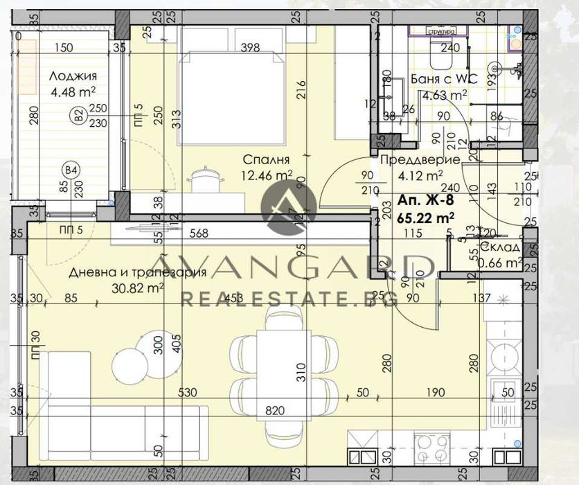Продава се Двустаен апартамент в Пловдив, Остромила - 71 кв.м за 639 €/кв.м - Снимка #4