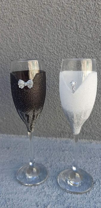 Ръчно рисувани чаши за : вино, шампанско, алкохол , кафе и чай