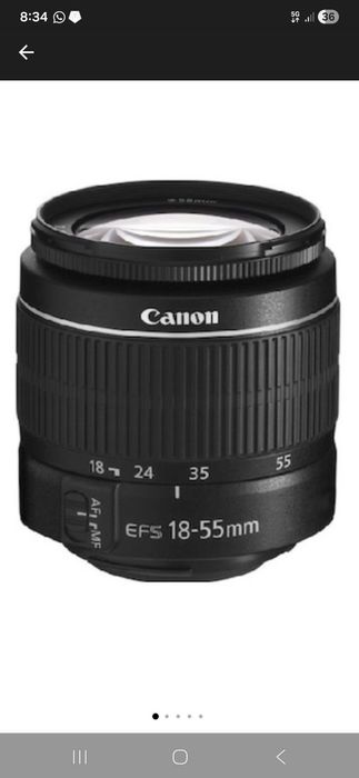 Aparat foto DSLR CANON EOS 2000D 24.1 MP, 0 cadre, nou - nefolosit, Wi-Fi, negru + Obiectiv 18-55mm IS SE