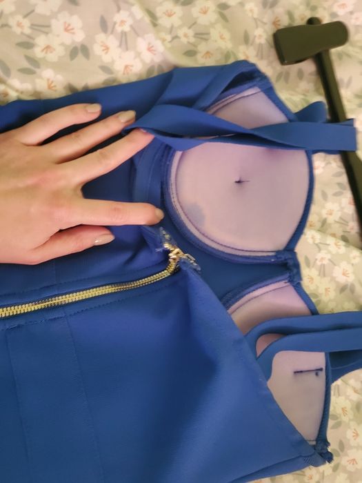 Синя официална рокля