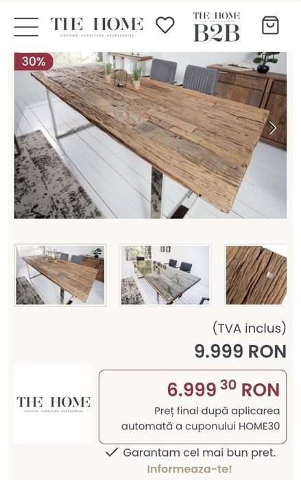 Masa dining maro/argintie din lemn + sticla 100x180 cm Euphoria Barrac