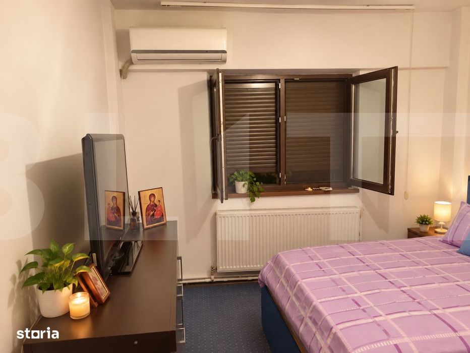 Apartament 3 camere decomandat, centrala si AC, aproape de Piata Frati
