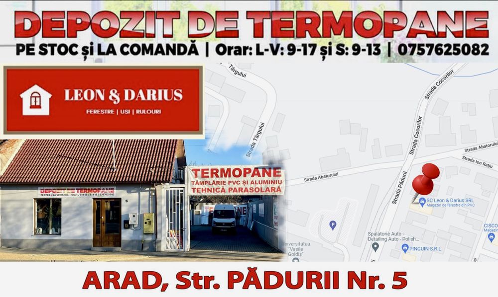 Depozit usi ferestre geamuri TERMOPANE