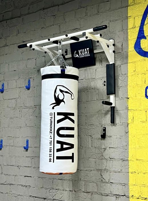 Турник 3 в 1 + груша для бокса белый