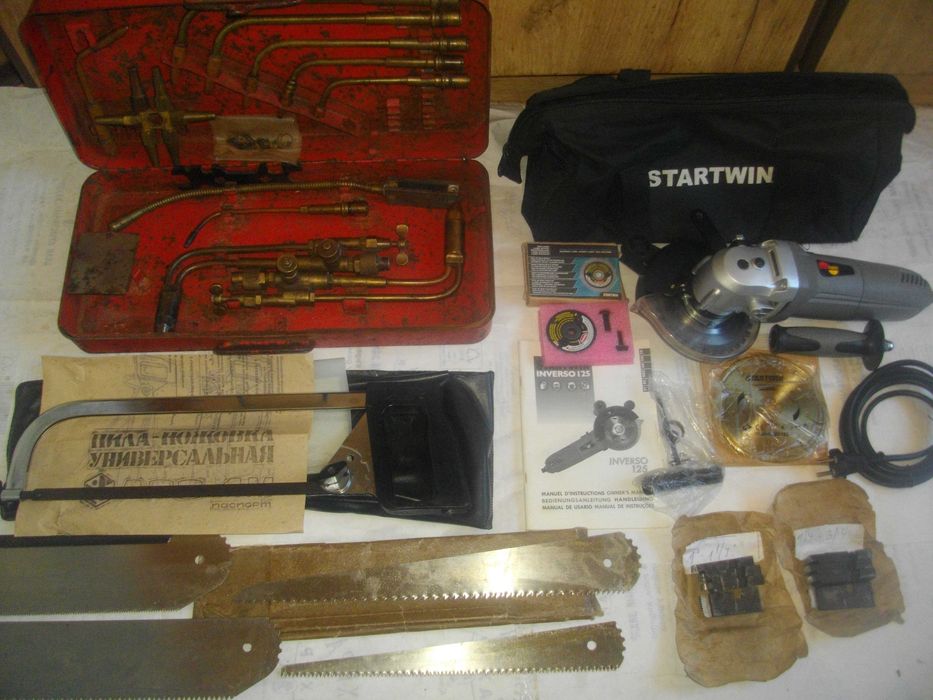 Двоен ел. трион Нож плашка  PROKOM Комплект горелки резаци Ръчен трион