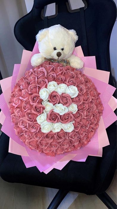 Buchete trandafiri din sapun