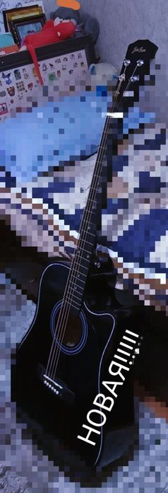 Акустическая гитара (черная)