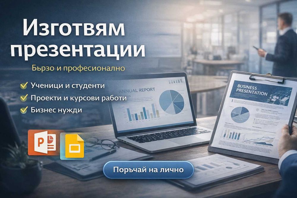 Изготвям презентации - PowerPoint / Google Slides