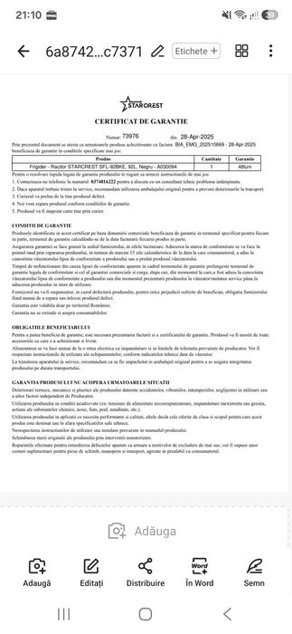 Frigider/răcitor terasă