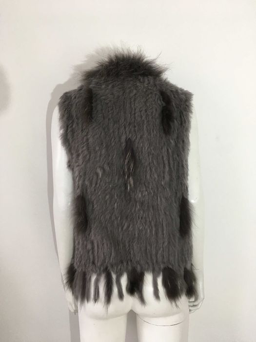 Елек естествен косъм лисица и заек 2 модела С/М