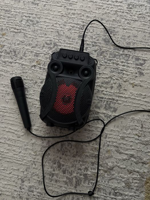 Сатылымда қуатты Bluetooth колонка + микрофон!