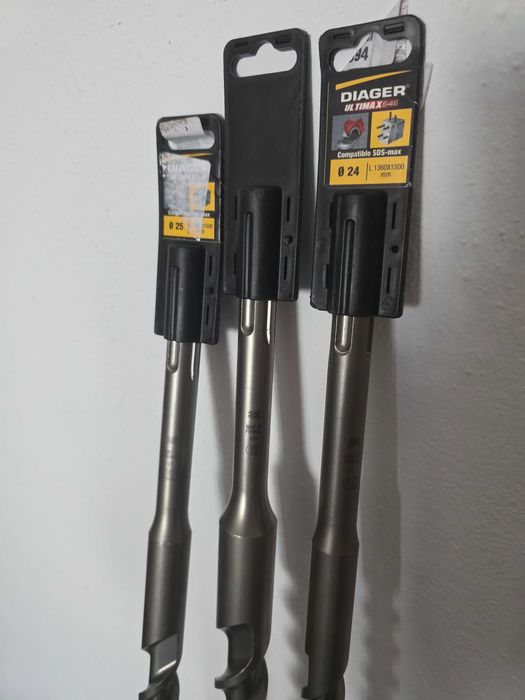 3 buc DIAGER – Burghiu SDS Max pentru burghiu - Ultimax 646 – Găurește cel mai dur beton și beton armat