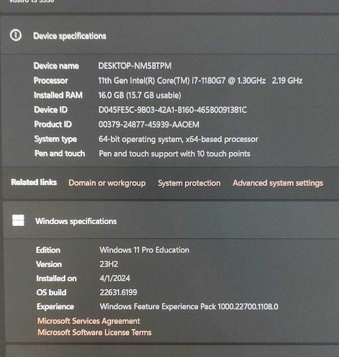 Piese Tableta Dell 7320 2 in 1 Intel Core i7-1180G7 4.60 GHz 16GB DDR4 Display 13 Touchscreen