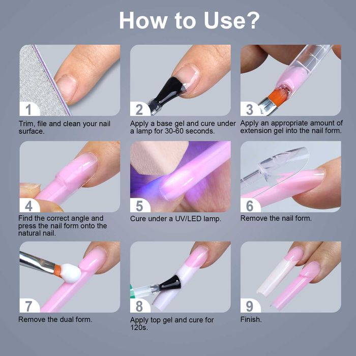 Дуал Горни форми за френски маникюр