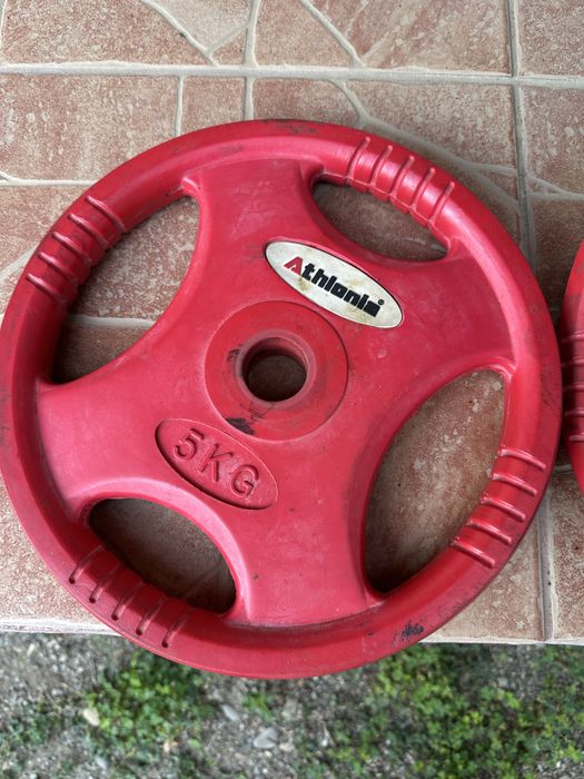 Discuri gantere 10 kg si kettlebell