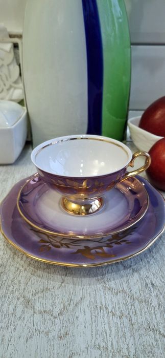 Фарфоровые Чайные Трио СССР. Фарфоровые кружки.