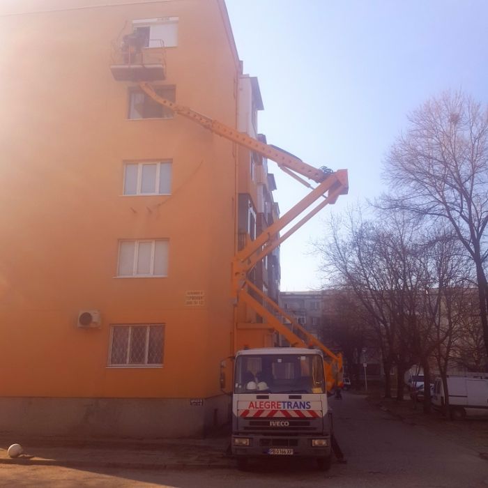 Автовишка 25 метра под наем за Пловдив и региона вишка АЛЕГРЕТРАНС
