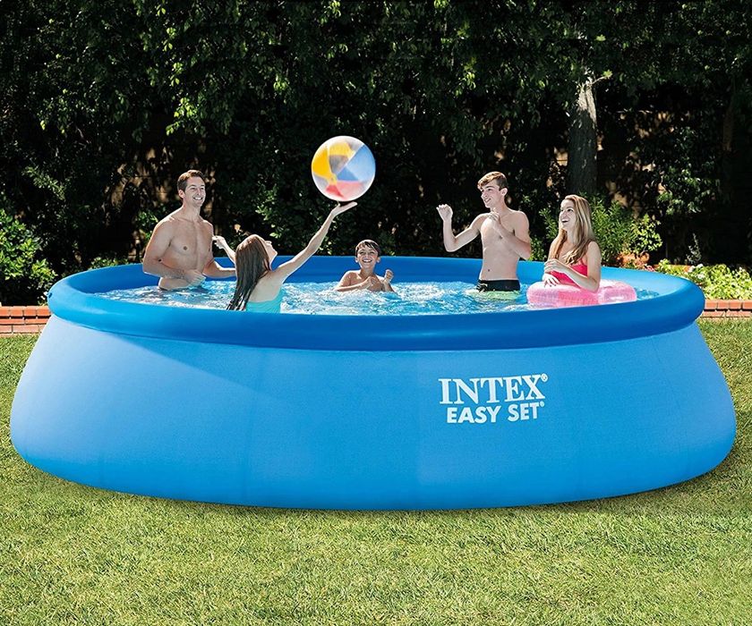 Надуваем басейн INTEX Easy Set, 457 х 107 см. с филтърна помпа