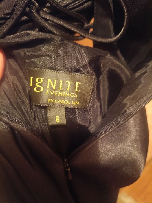 Чёрное вечернее платье длинное с Америки