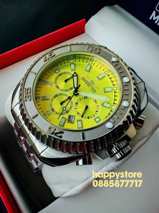 INVICTA Fury Silver green dial 50 mm, Инвикта нов ръчен часовник
