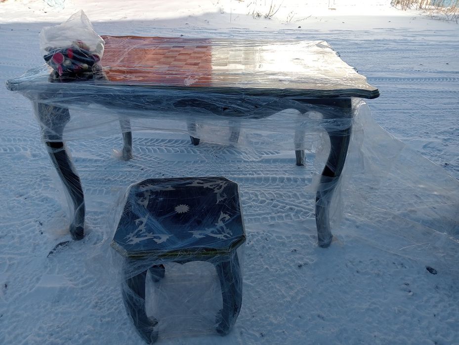 Шахматный стол ручная работа