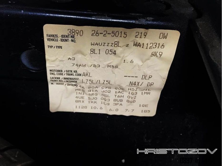 НА Части- Ауди а3 8л / Audi a3 8l 1,8t