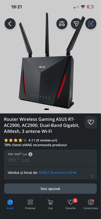 Router ASUS RT-AC86U gaming