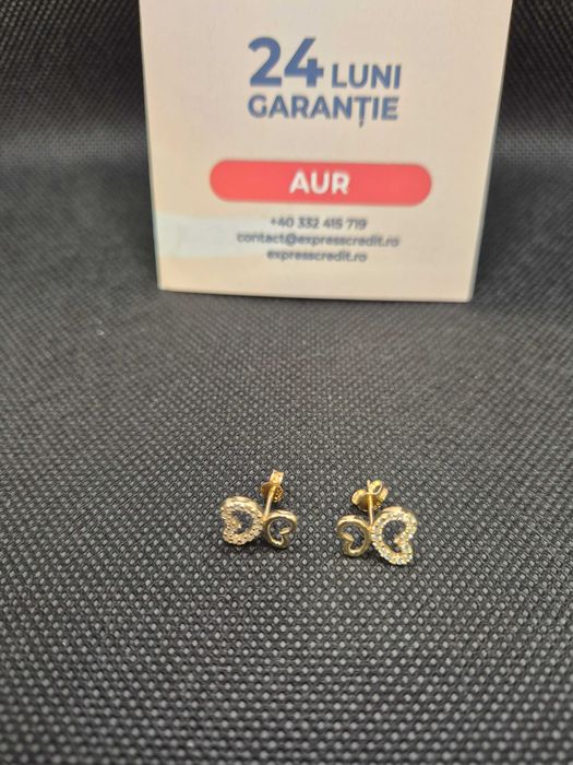 Cercei aur 14K 1.43g (49450.2 Ag11 Piata Nicolina) Garantie 2 ani!